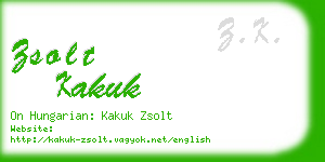 zsolt kakuk business card